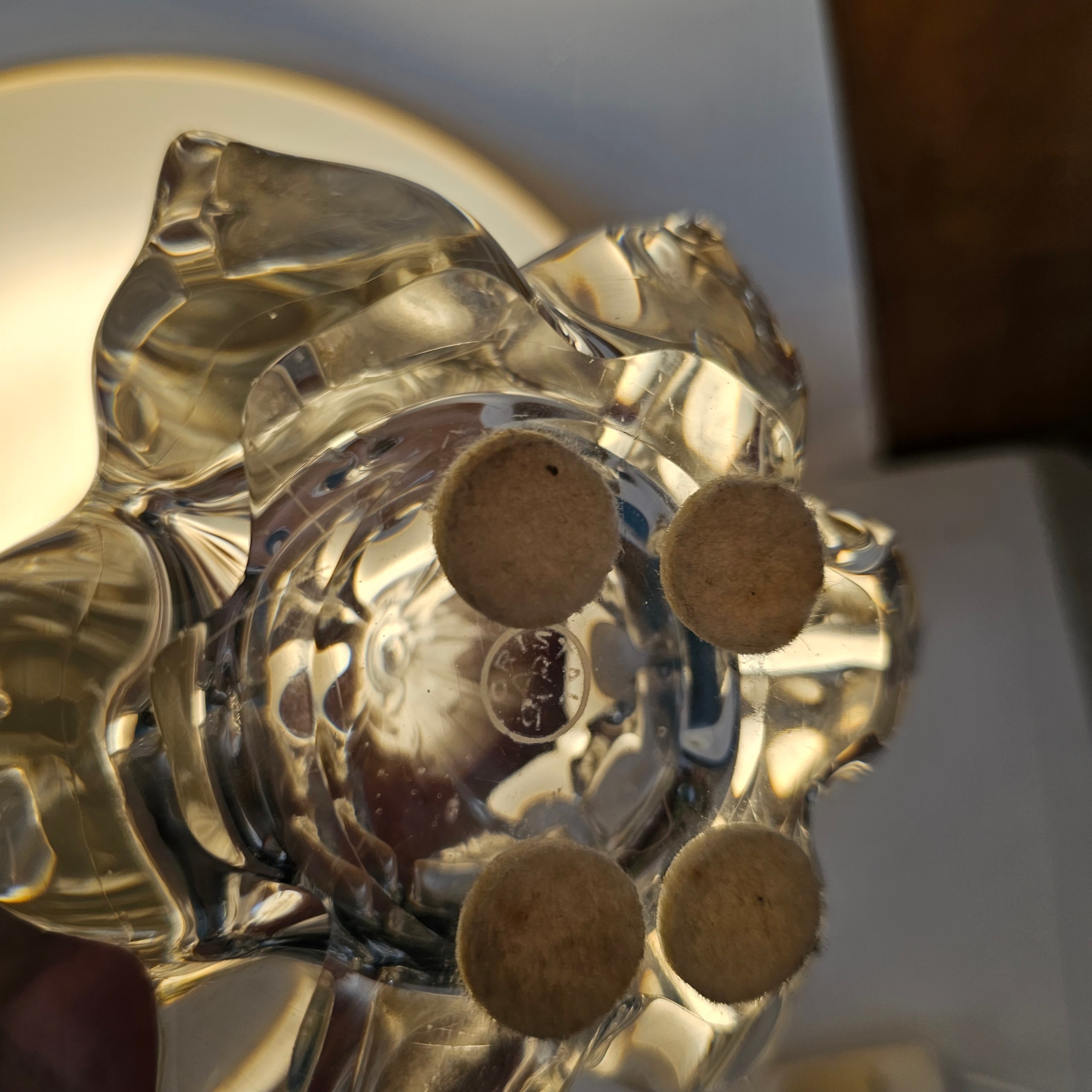 Voir photo 11 de Lampe salon/Chevet vintage en cristal véritable. Lampe salon/Chevet vintage en cristal véritable. Très bon état reconditionné photo 11
