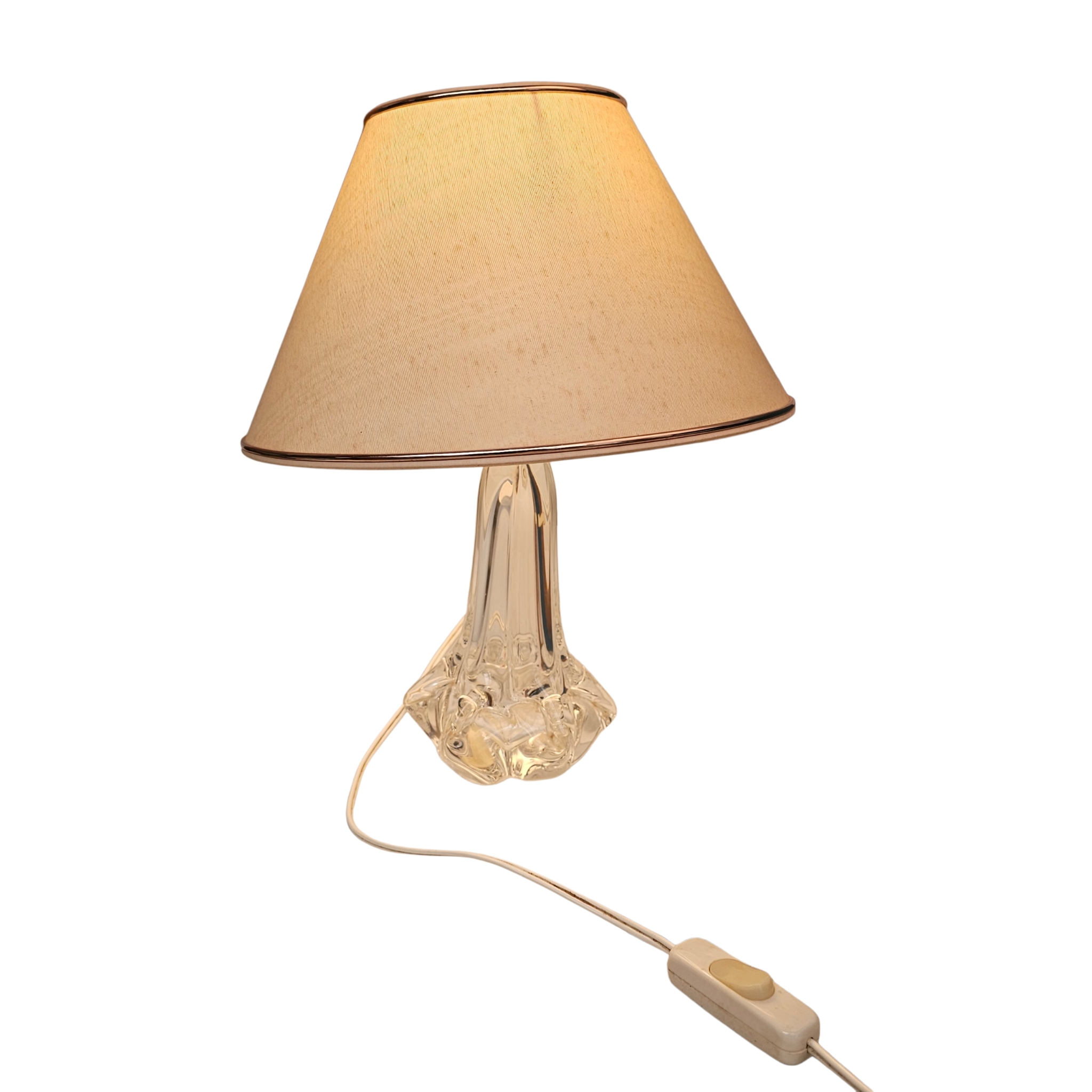 Voir photo 3 de Lampe salon/Chevet vintage en cristal véritable. Lampe salon/Chevet vintage en cristal véritable. Très bon état reconditionné photo 3