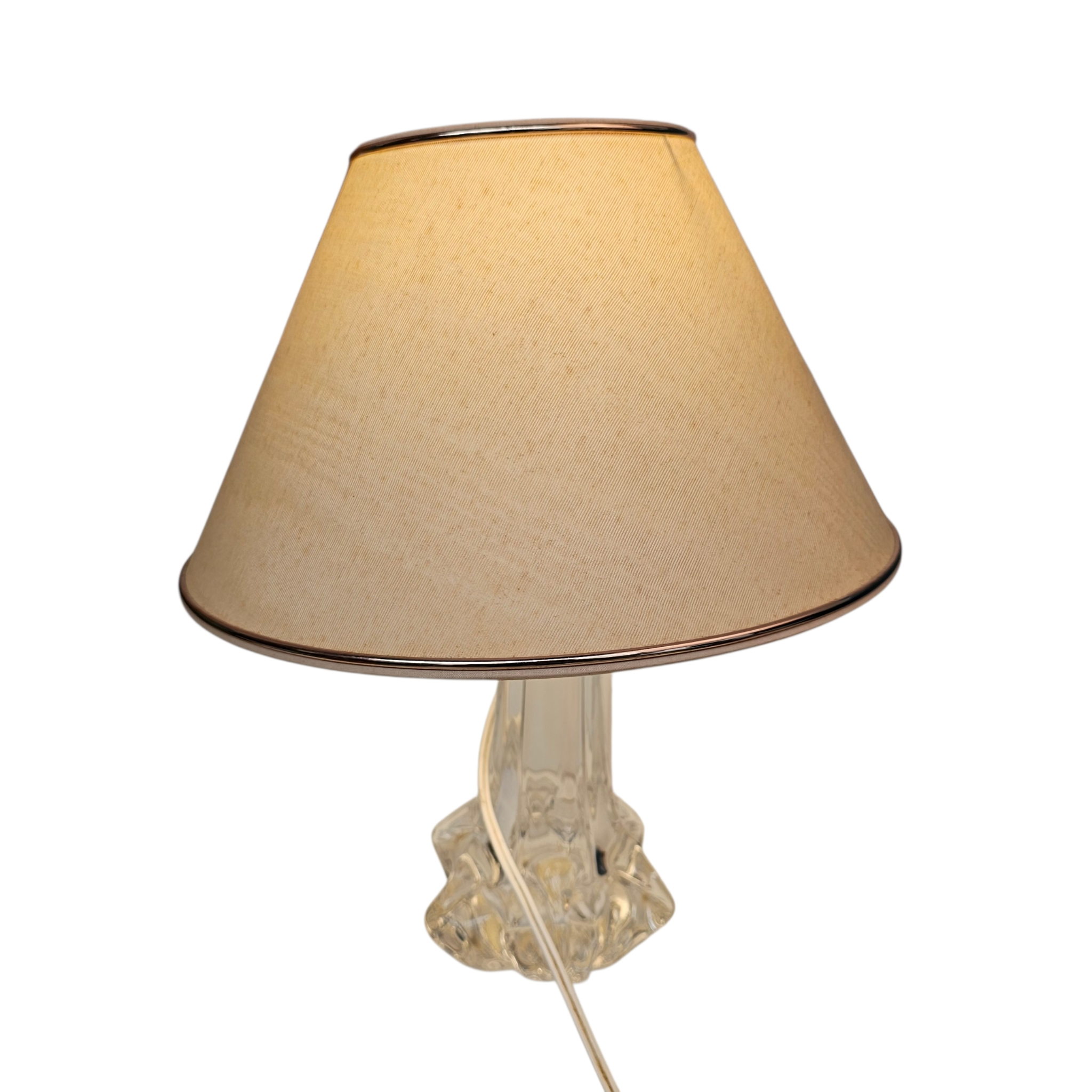 Voir photo 5 de Lampe salon/Chevet vintage en cristal véritable. Lampe salon/Chevet vintage en cristal véritable. Très bon état reconditionné photo 5