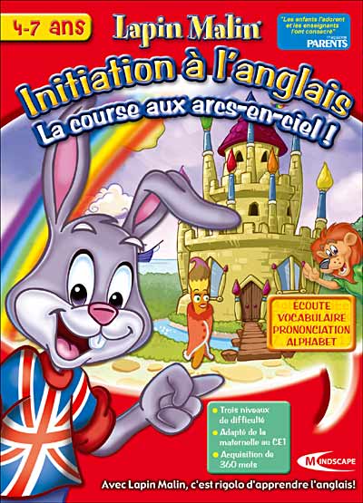 Lapin Malin - Initiation à L'anglais - La Course aux Arcs-en-ciel ! État correct Mindscape France reconditionné disponible sur Fnac