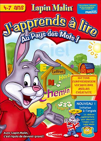 Lapin Malin J'apprends à Lire - Au pays des Mots ! Version 2006-2007 État correct Mindscape France reconditionné disponible sur Fnac