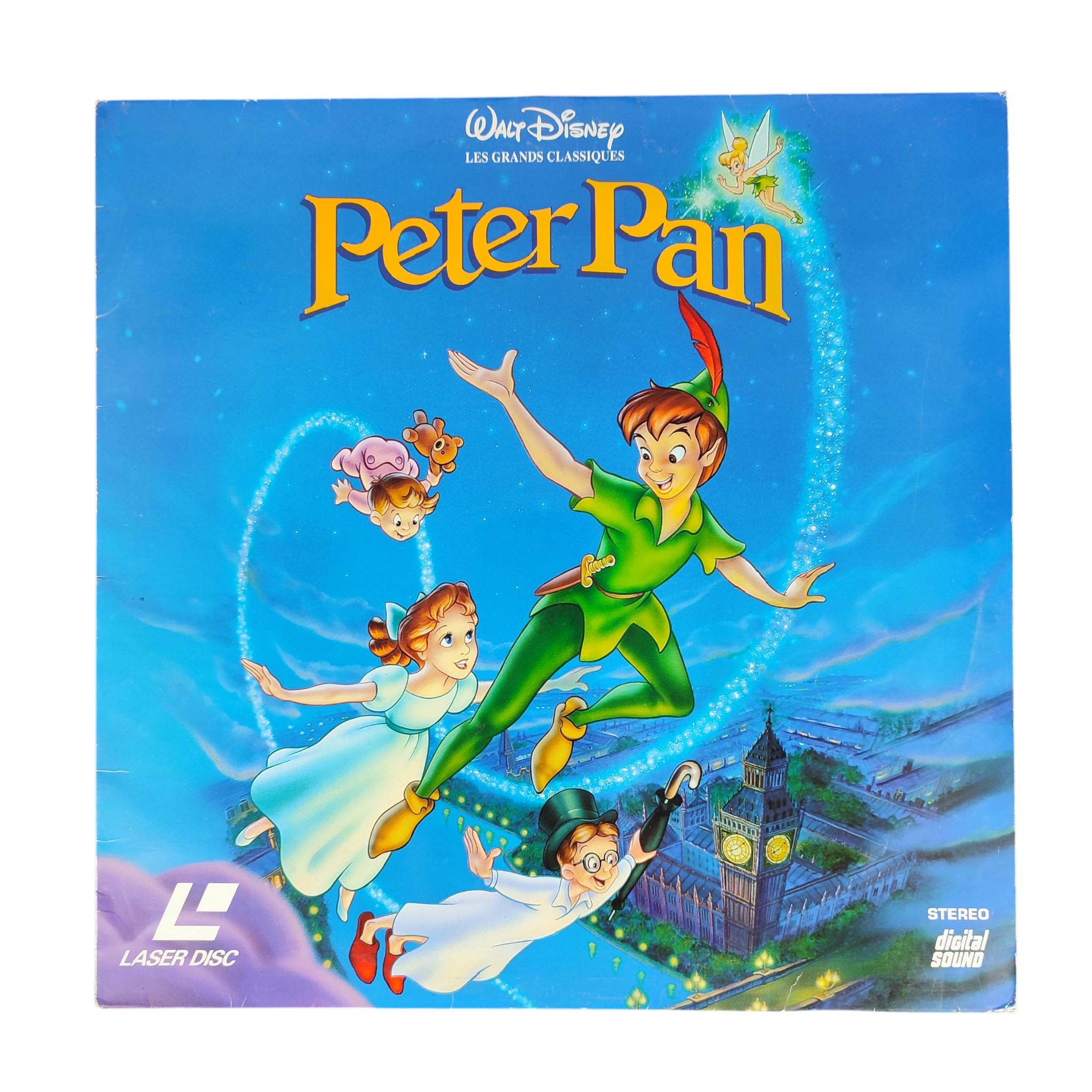 Laser Disc "Peter PAN" Walt Disney (film) Bon état - 12,50 € Laser Disc "Peter PAN" Walt Disney (film) Bon état reconditionné disponible sur Label Emmaüs