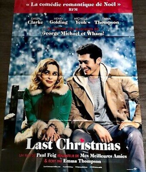 LAST CHRISTMAS - 2019 - Emilia Clarke - 40x60cm - Affiche de cinéma originale pliée État correct N/A reconditionné disponible sur Fnac
