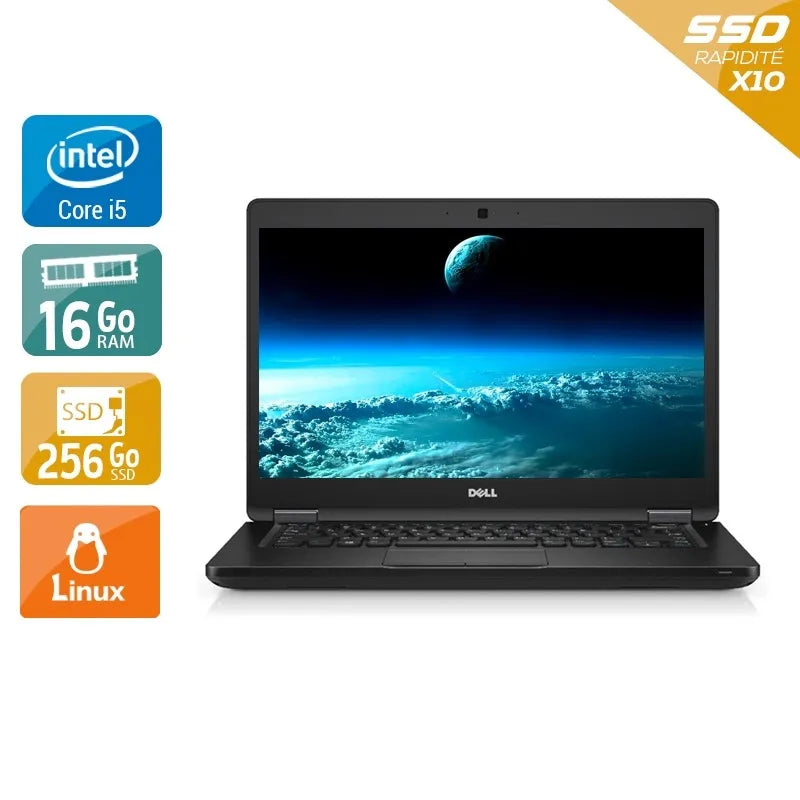 Latitude 5480 14" 2016 - Intel Core i5 3,1Ghz - 2 - 16Go DDR4 - 256Go SSD - Intel HD Graphics 620 - Gris / Noir - Linux - AZERTY Reconditionné - 271,95 € Latitude 5480 14" 2016 - Intel Core i5 3,1Ghz - 2 - 16Go DDR4 - 256Go SSD - Intel HD Graphics 620 - Gris / Noir - Linux - AZERTY Reconditionné Dell reconditionné disponible sur QuelBonPlan