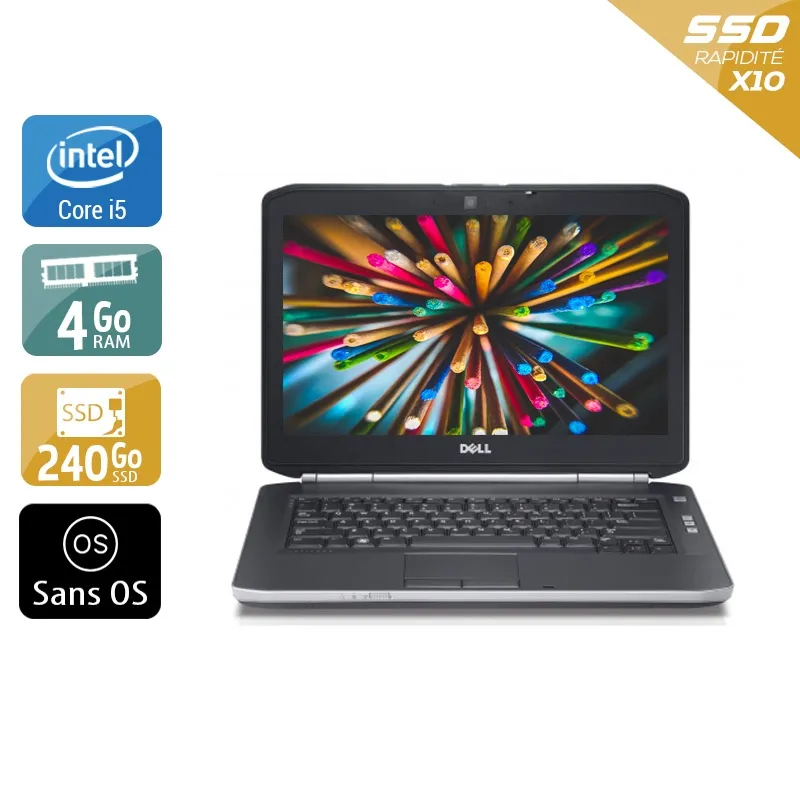 Latitude E5420 14,1" 2011 - Intel Core i5 2,5Ghz - 4 - 4Go DDR4 - 240Go SSD - Intel HD Graphics 3000 - Gris / Noir - Sans OS - AZERTY — Bon état Reconditionné - 156,45 € Latitude E5420 14,1" 2011 - Intel Core i5 2,5Ghz - 4 - 4Go DDR4 - 240Go SSD - Intel HD Graphics 3000 - Gris / Noir - Sans OS - AZERTY — Bon état Reconditionné Dell reconditionné disponible sur QuelBonPlan | Dero