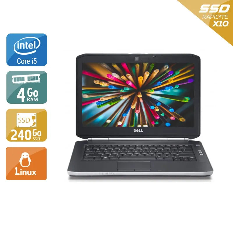 Latitude E5420 14,1" 2011 - Intel Core i5 2,5Ghz - 4 - 4Go DDR4 - 240Go SSD - Intel HD Graphics 3000 - Gris / Noir - Linux - AZERTY Reconditionné - 156,45 € Latitude E5420 14,1" 2011 - Intel Core i5 2,5Ghz - 4 - 4Go DDR4 - 240Go SSD - Intel HD Graphics 3000 - Gris / Noir - Linux - AZERTY Reconditionné Dell reconditionné disponible sur QuelBonPlan