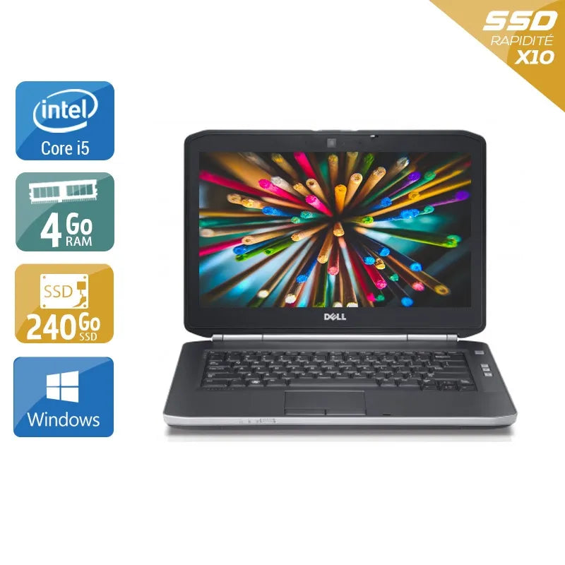 Latitude E5420 14,1" 2011 - Intel Core i5 2,5Ghz - 4 - 4Go DDR4 - 240Go SSD - Intel HD Graphics 3000 - Gris / Noir - Windows 10 - AZERTY Reconditionné - 156,45 € Latitude E5420 14,1" 2011 - Intel Core i5 2,5Ghz - 4 - 4Go DDR4 - 240Go SSD - Intel HD Graphics 3000 - Gris / Noir - Windows 10 - AZERTY Reconditionné Dell reconditionné disponible sur QuelBonPlan