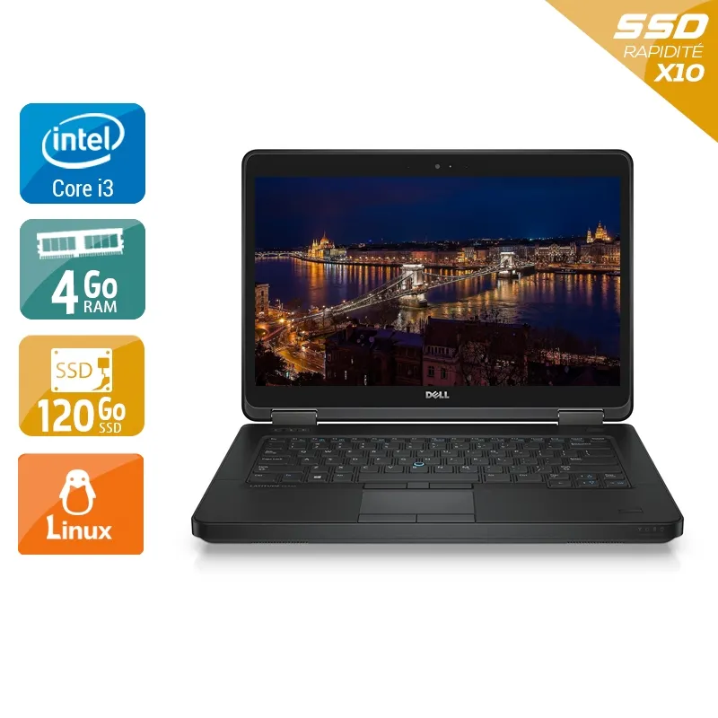 Latitude E5440 14" 2013 - Intel Core i3 1,9Ghz - 2 - 4Go DDR4 - 120Go SSD - Intel HD Graphics 4400 - Gris / Noir - Linux - AZERTY — Bon état Reconditionné - 156,45 € Latitude E5440 14" 2013 - Intel Core i3 1,9Ghz - 2 - 4Go DDR4 - 120Go SSD - Intel HD Graphics 4400 - Gris / Noir - Linux - AZERTY — Bon état Reconditionné Dell reconditionné disponible sur QuelBonPlan | Dero