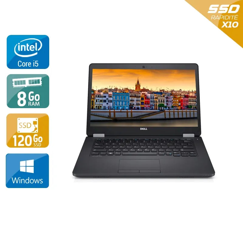 Latitude E5470 14" 2015 - Intel Core i5 2,4Ghz - 2 - 8Go DDR4 - 120Go SSD - Intel HD Graphics 520 - Gris / Noir - Windows 10 - AZERTY Reconditionné - 208,95 € Latitude E5470 14" 2015 - Intel Core i5 2,4Ghz - 2 - 8Go DDR4 - 120Go SSD - Intel HD Graphics 520 - Gris / Noir - Windows 10 - AZERTY Reconditionné Dell reconditionné disponible sur QuelBonPlan