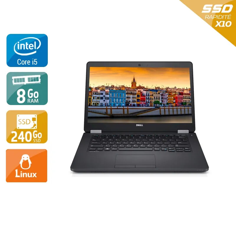 Latitude E5470 14" 2015 - Intel Core i5 2,4Ghz - 2 - 8Go DDR4 - 240Go SSD - Intel HD Graphics 520 - Gris / Noir - Linux - AZERTY Reconditionné - 208,95 € Latitude E5470 14" 2015 - Intel Core i5 2,4Ghz - 2 - 8Go DDR4 - 240Go SSD - Intel HD Graphics 520 - Gris / Noir - Linux - AZERTY Reconditionné Dell reconditionné disponible sur QuelBonPlan