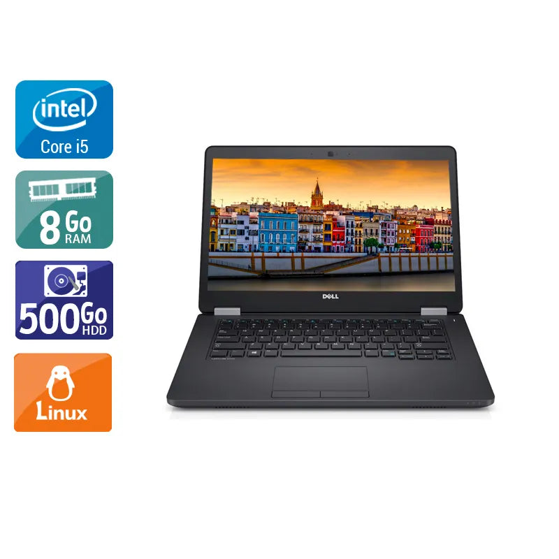 Latitude E5470 14" 2015 - Intel Core i5 2,4Ghz - 2 - 8Go DDR4 - 500Go HDD - Intel HD Graphics 520 - Gris / Noir - Linux - AZERTY Reconditionné - 208,95 € Latitude E5470 14" 2015 - Intel Core i5 2,4Ghz - 2 - 8Go DDR4 - 500Go HDD - Intel HD Graphics 520 - Gris / Noir - Linux - AZERTY Reconditionné Dell reconditionné disponible sur QuelBonPlan