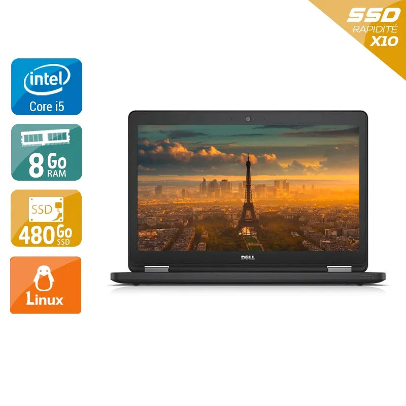 Latitude E5550 15,6" 2015 - Intel Core i5 2,3Ghz - 2 - 8Go DDR3 - 480Go SSD - Intel HD Graphics 5500 - Gris / Noir - Linux - AZERTY Reconditionné - 366,45 € Latitude E5550 15,6" 2015 - Intel Core i5 2,3Ghz - 2 - 8Go DDR3 - 480Go SSD - Intel HD Graphics 5500 - Gris / Noir - Linux - AZERTY Reconditionné Dell reconditionné disponible sur QuelBonPlan