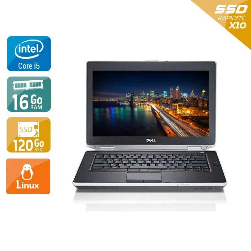 Latitude E6430 14" 2013 - Intel Core i5 2,7Ghz - 2 - 16Go DDR3 - 120Go SSD - Intel HD Graphics 3000 - Gris / Noir - Linux - AZERTY Reconditionné - 261,45 € Latitude E6430 14" 2013 - Intel Core i5 2,7Ghz - 2 - 16Go DDR3 - 120Go SSD - Intel HD Graphics 3000 - Gris / Noir - Linux - AZERTY Reconditionné Dell reconditionné disponible sur QuelBonPlan