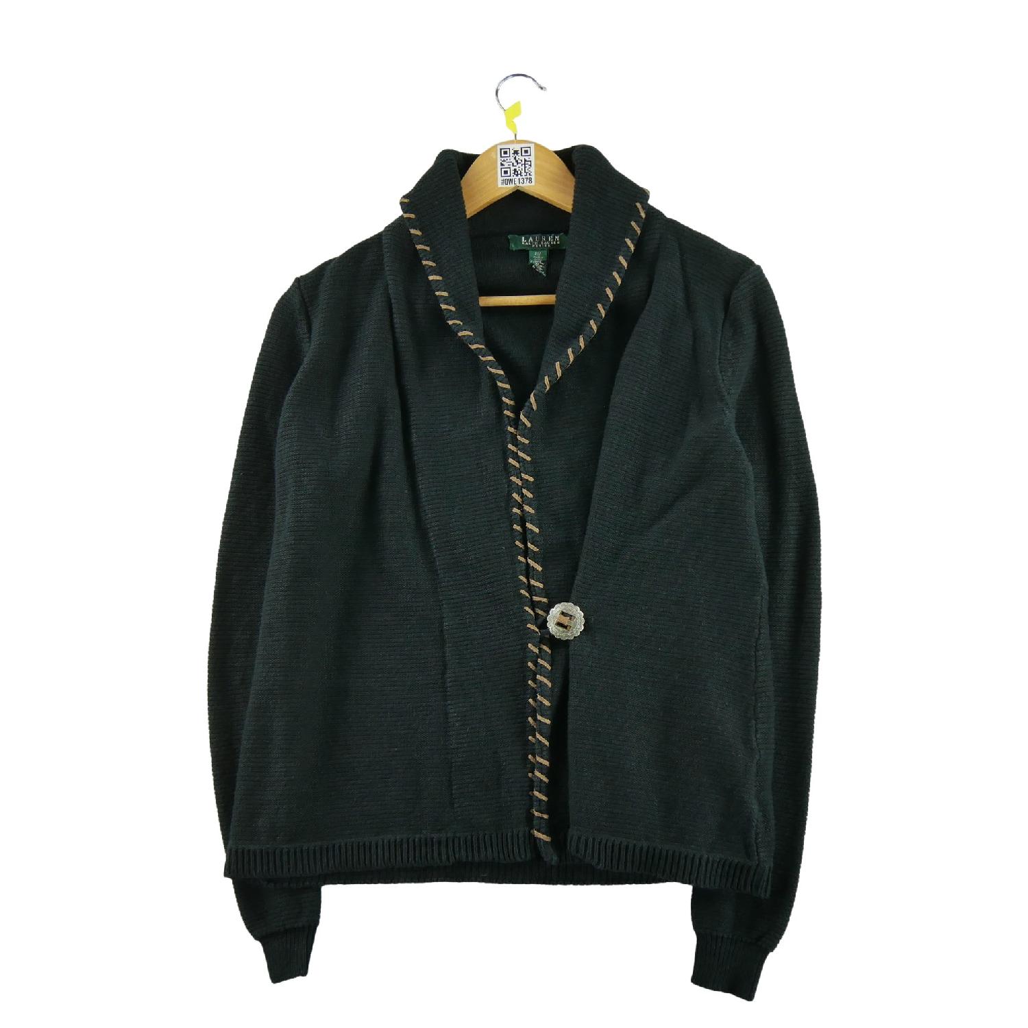 Lauren Ralph Lauren Gilet en lin Femme Taille M Noir Très bon état Ralph Lauren reconditionné disponible sur Sporteed