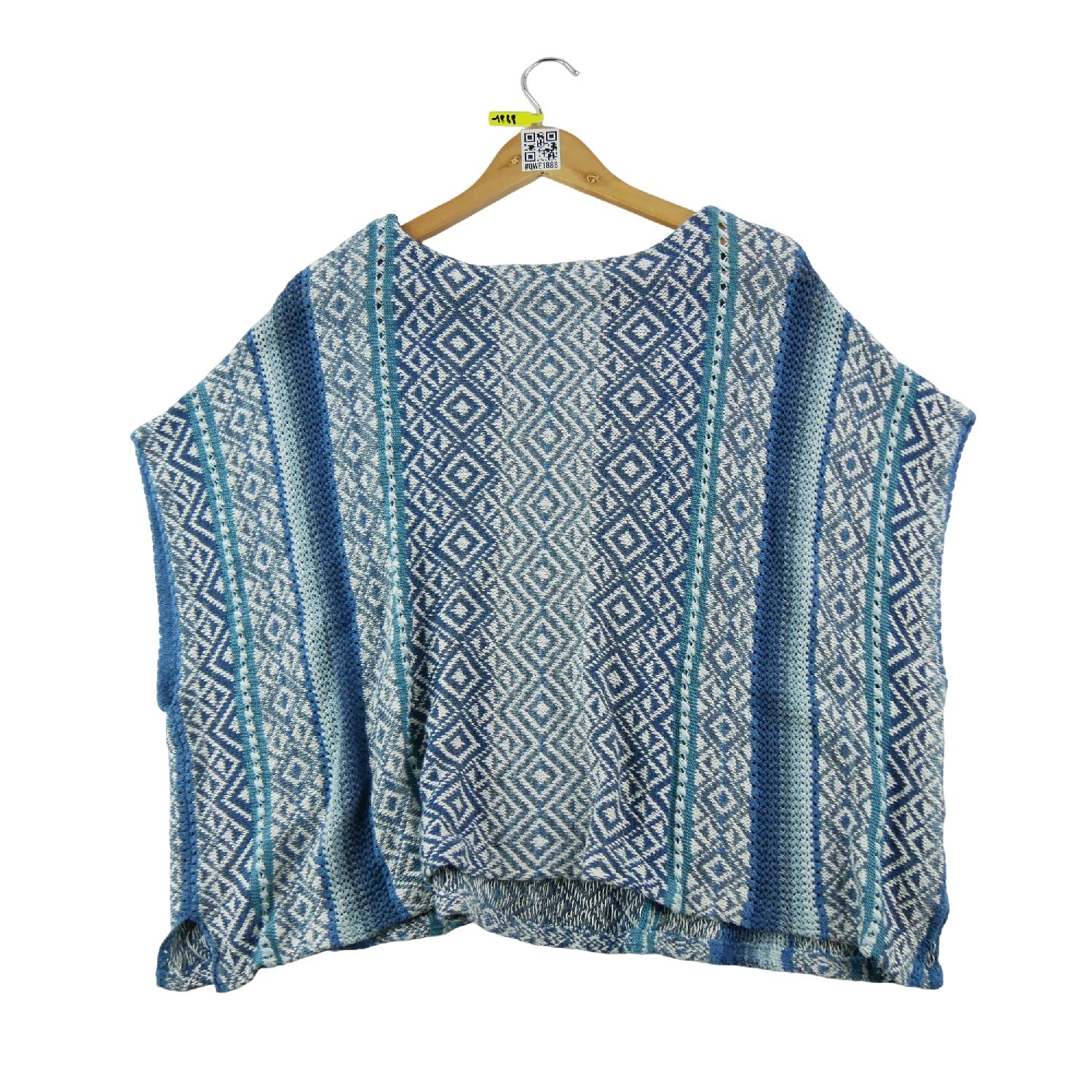Lauren Ralph Lauren Pull Poncho en lin Femme Taille S Bleu Très bon état Ralph Lauren reconditionné disponible sur Sporteed