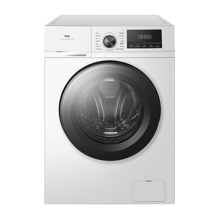 Lave-linge frontal TCL FF0824WA1FR 8 kg 1400 tr/min Vapeur Blanc - Bon état Bon état TCL reconditionné disponible sur Pixmania | Dero