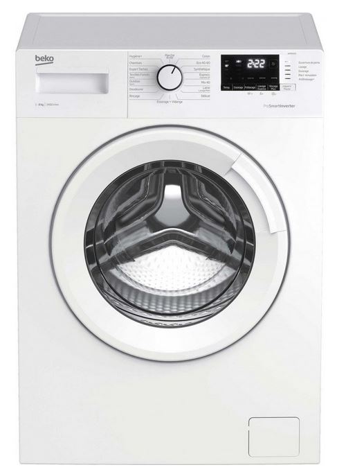 Lave-linge hublot Beko WMB8455 Reconditionné Blanc État correct Beko reconditionné disponible sur Fnac | Dero