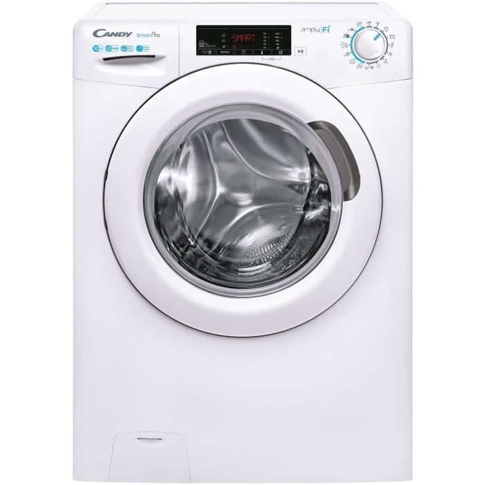Lave-linge hublot CANDY CO12105TE/1-S - 10 kg - L60 cm - 1200 trs/min - Connecté wi-fi + Bluetooth - Bon état Bon état Candy reconditionné disponible sur Pixmania