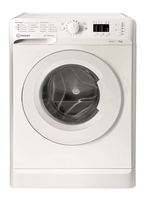 Lave-linge hublot Indesit MTWA71252WEE 7 kg Blanc État correct Indesit reconditionné disponible sur Fnac