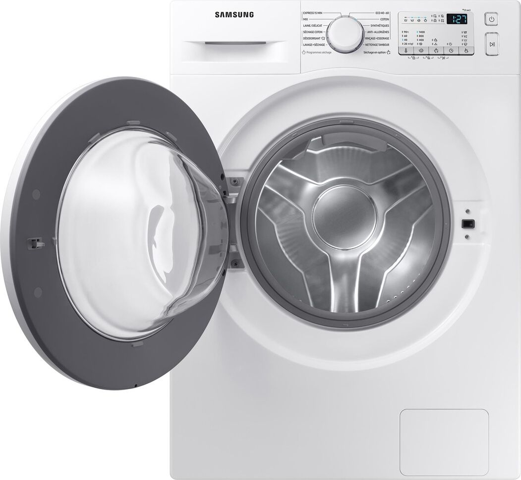 Lave-linge sechant SAMSUNG WD80T4046EW - 749,00 € Lave-linge sechant SAMSUNG WD80T4046EW Samsung reconditionné disponible sur Underdog | Dero