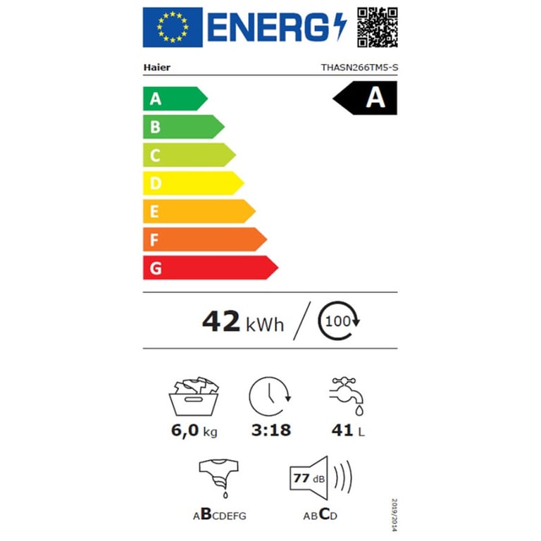 Lave linge top Haier thasn266tm5 s - Bon état Bon état Haier reconditionné photo 2 | Dero