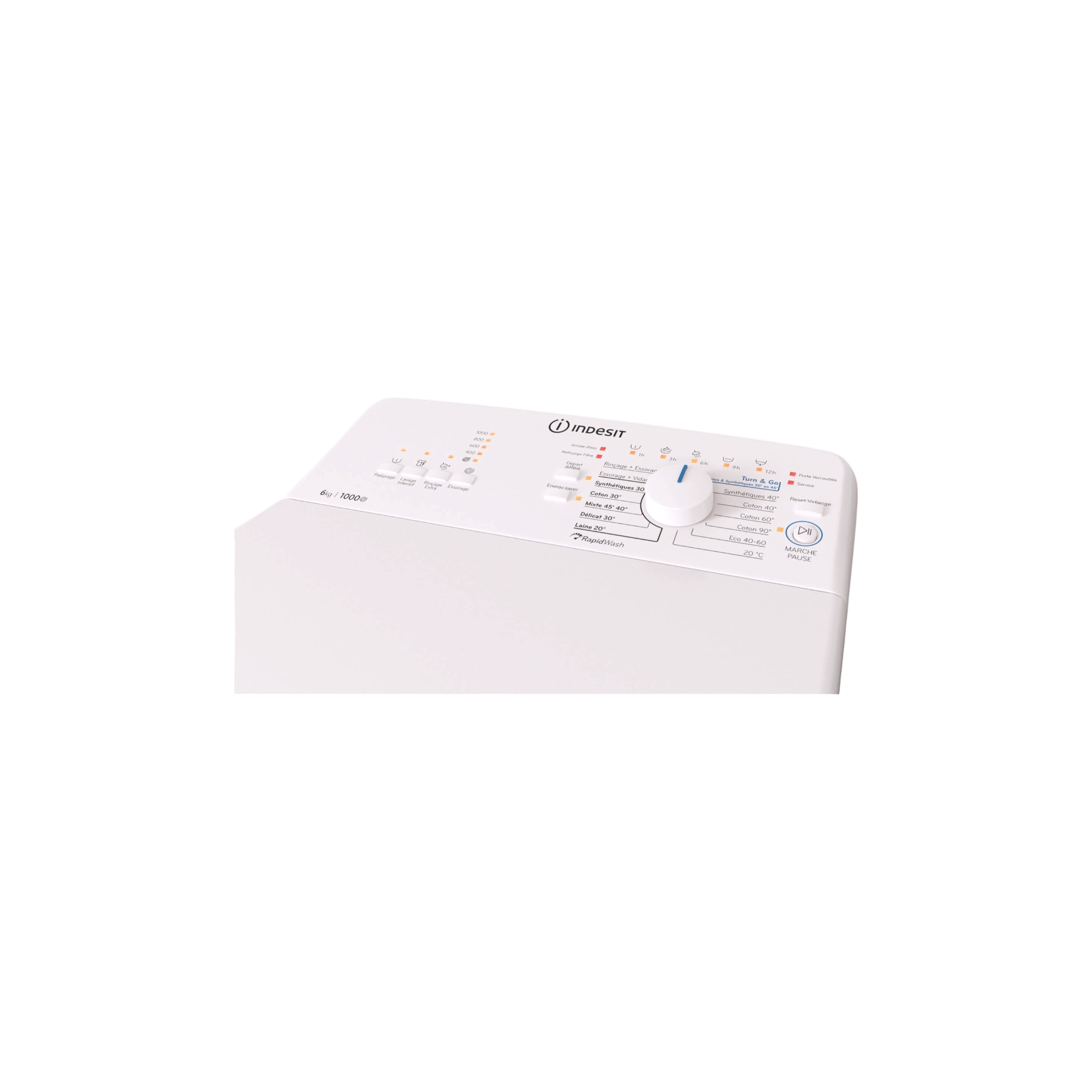 Lave-linge top INDESIT BTWNL60400FR/N Très bon état Indesit reconditionné (offre indisponible)