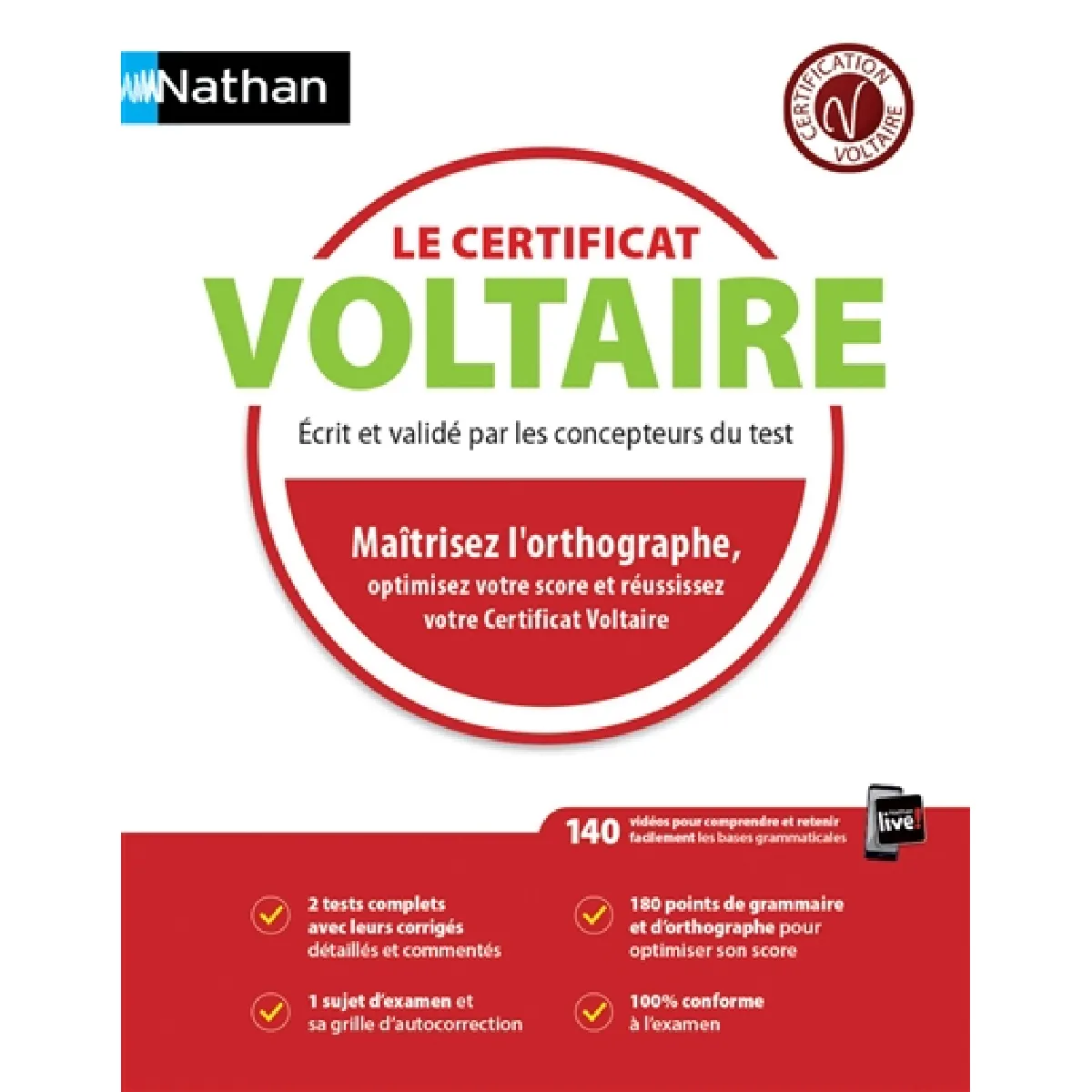 Acheter Le certificat Voltaire : maîtrisez l'orthographe, optimisez votre score et réussissez votre certificat Voltaire État correct - 20,37 € Le certificat Voltaire : maîtrisez l'orthographe, optimisez votre score et réussissez votre certificat Voltaire État correct N/A (Il ne s'agit pas d'une marque reconditionné disponible sur Rue du Commerce Seconde Vie