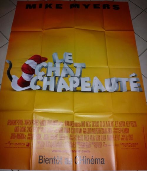 Le Chat Chapeauté AFFICHE CINEMA ORIGINALE État correct reconditionné disponible sur Fnac