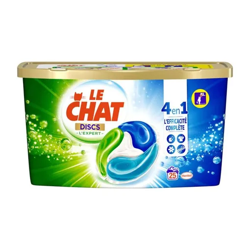 LE CHAT Discs - Lessive capsules 4en1 - 25 capsules occasion reconditionné disponible sur Rakuten