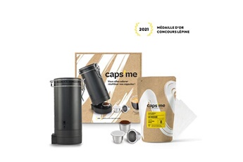 Le coffret CAPS ME noir - capsules reutilisables - compatible Nespresso Bon état N/A reconditionné disponible sur Darty