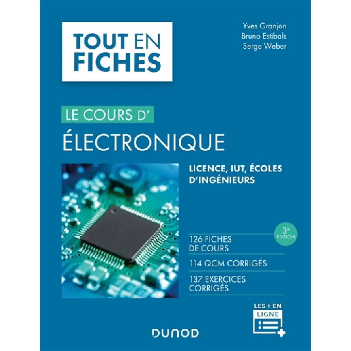Acheter Le cours d'électronique, tout en fiches : 126 fiches de cours, 114 QCM corrigés, 137 exercices corrigés : licence, IUT, écoles d'ingénieurs État correct - 24,88 € Le cours d'électronique, tout en fiches : 126 fiches de cours, 114 QCM corrigés, 137 exercices corrigés : licence, IUT, écoles d'ingénieurs État correct N/A (Il ne s'agit pas d'une marque reconditionné disponible sur Rue du Commerce Seconde Vie