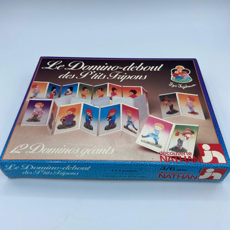 Acheter Le domino debout des p'tits fripons - Jeux Nathan Très bon état - 12,00 € Le domino debout des p'tits fripons - Jeux Nathan Très bon état reconditionné disponible sur Label Emmaüs