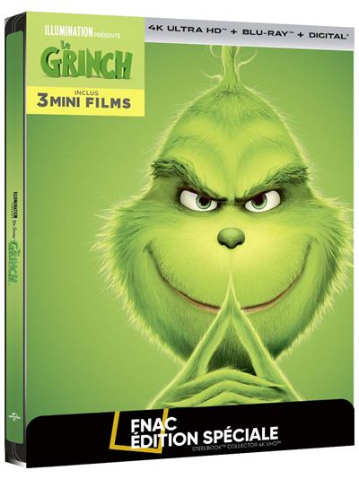 Le Grinch SteelBook® Edition Spéciale Fnac Blu-ray 4K Ultra HD État correct reconditionné disponible sur Fnac