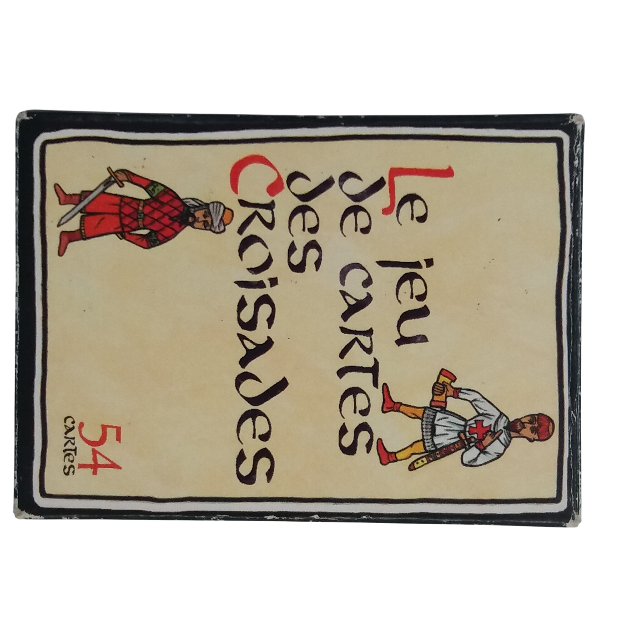Le jeu de 54 cartes des croisades. Baptiste Paul Grimaud. Maître Cartier à Paris depuis 1848. Bon état - 42,00 € Le jeu de 54 cartes des croisades. Baptiste Paul Grimaud. Maître Cartier à Paris depuis 1848. Bon état reconditionné disponible sur Label Emmaüs