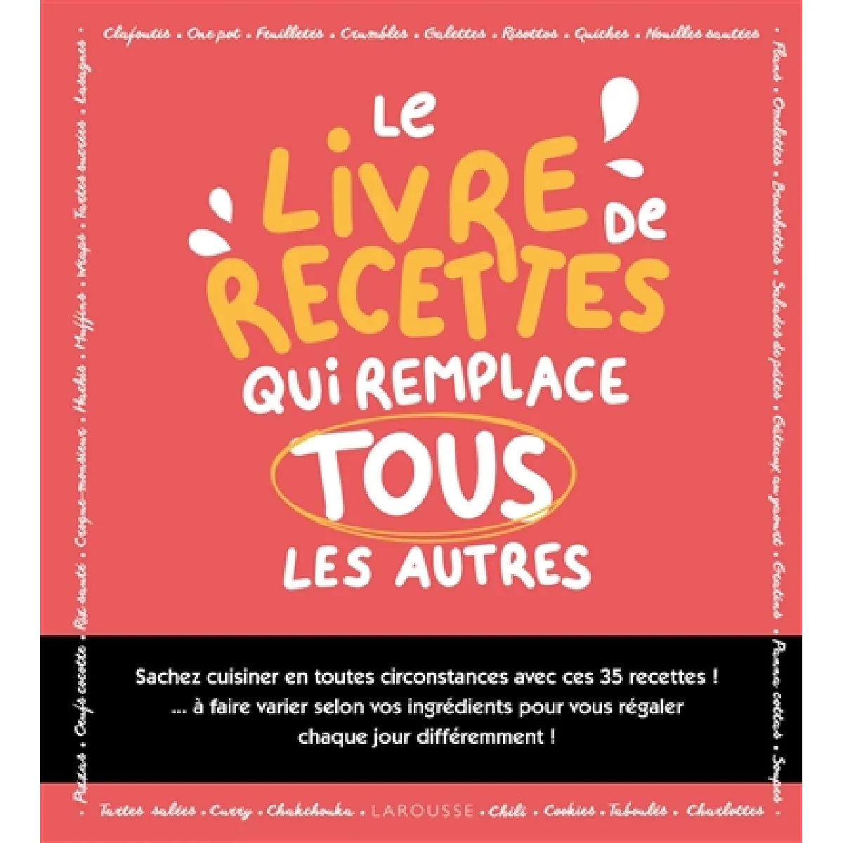 Le livre de recettes qui remplace les autres : sachez cuisiner en toutes circonstances avec ces 35 recettes ! : à faire varier selon vos ingrédients pour vous régaler chaque jour différemment ! État correct - 13,92 € Le livre de recettes qui remplace les autres : sachez cuisiner en toutes circonstances avec ces 35 recettes ! : à faire varier selon vos ingrédients pour vous régaler chaque jour différemment ! État correct N/A (Il ne s'agit pas d'une marque reconditionné disponible sur Rue du Commerce Seconde Vie