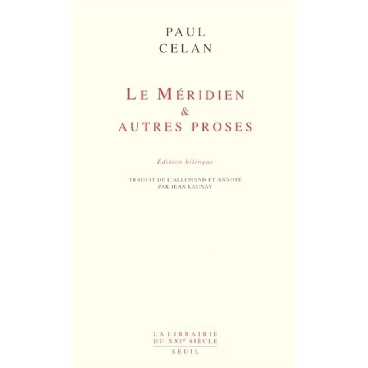 Le méridien & autres proses État correct - 13,92 € Le méridien & autres proses État correct N/A (Il ne s'agit pas d'une marque reconditionné disponible sur Rue du Commerce Seconde Vie