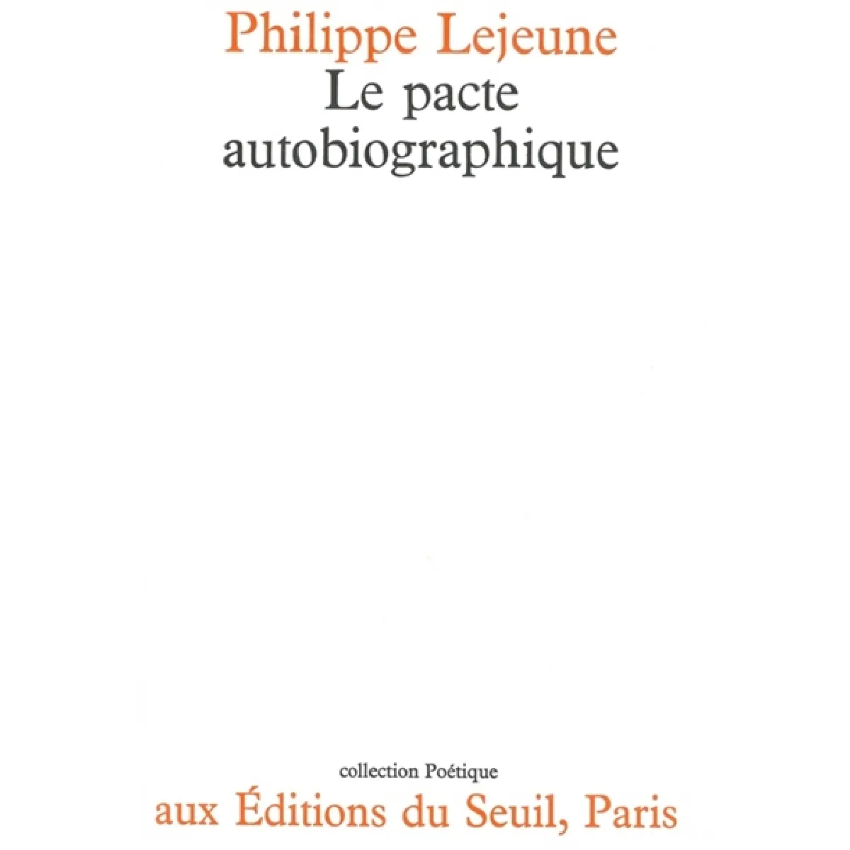 Acheter Le pacte autobiographique État correct - 19,00 € Le pacte autobiographique État correct N/A (Il ne s'agit pas d'une marque reconditionné disponible sur Rue du Commerce Seconde Vie