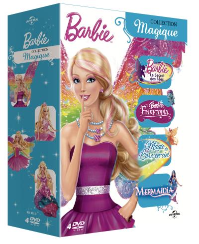 Le secret des fées - Barbie Fairytopia - La magie de l'Arc-en-Ciel - Barbie Mermaidia Coffret 4 DVD État correct reconditionné disponible sur Fnac