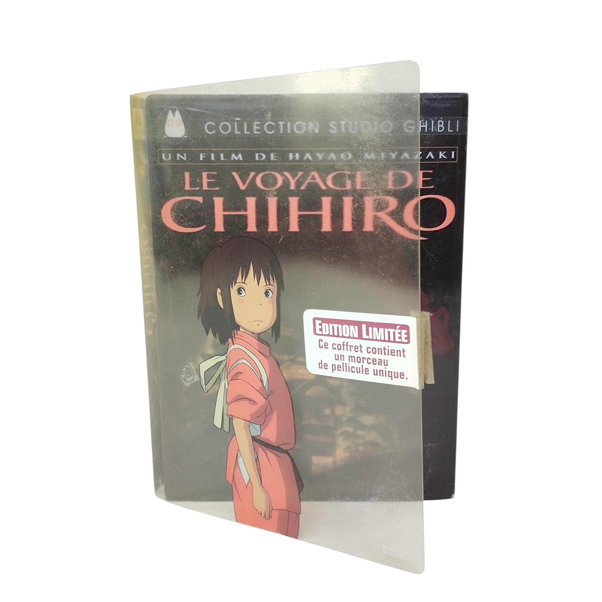 Le Voyage de Chihiro : DVD Edition Limitée du Studio Ghibli avec un morceau de pellicule unique État correct - 30,00 € Le Voyage de Chihiro : DVD Edition Limitée du Studio Ghibli avec un morceau de pellicule unique État correct reconditionné disponible sur Label Emmaüs