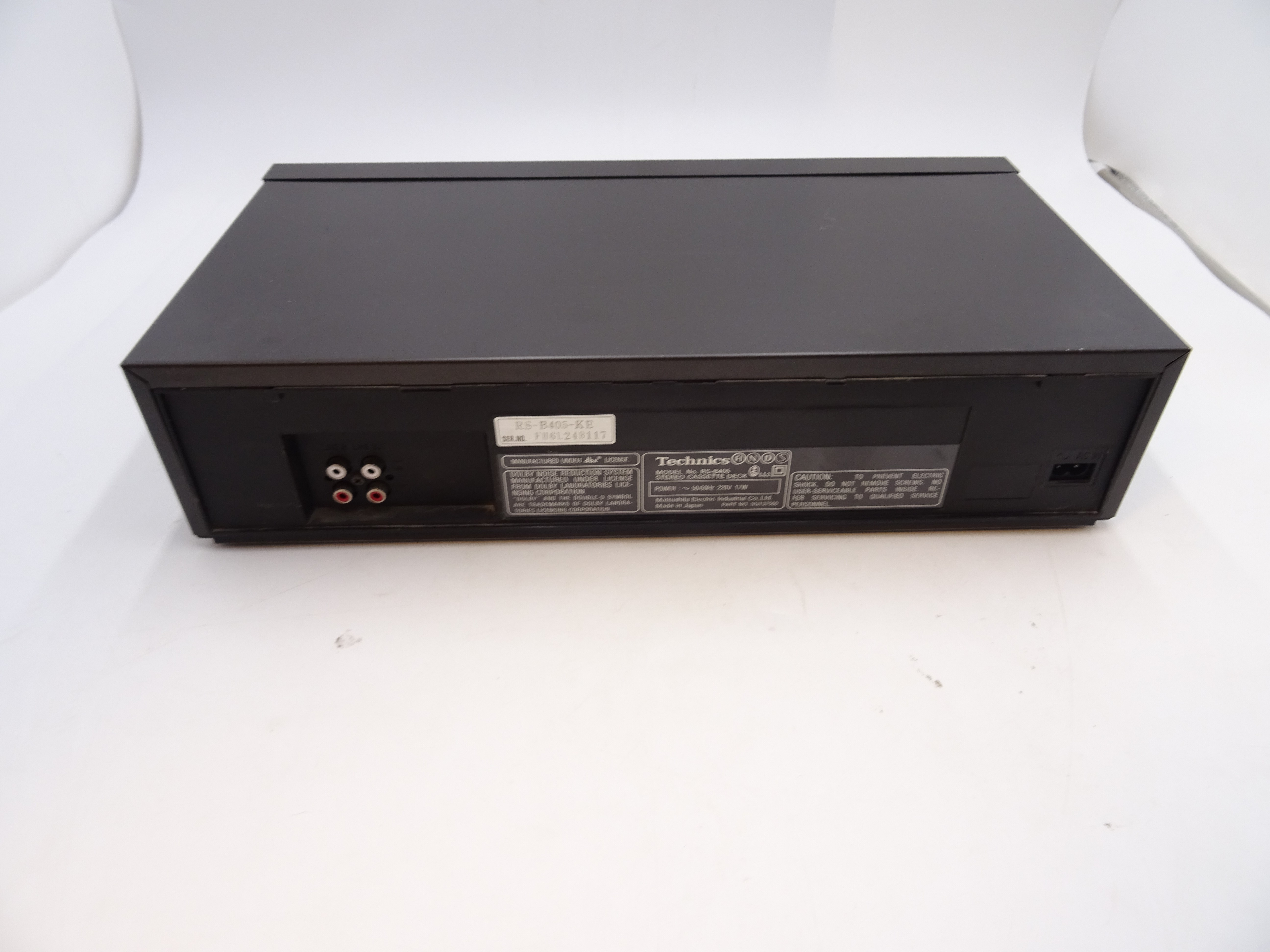 Voir photo 5 de Lecteur cassette deux têtes Technics RS-B 405. | Dero Lecteur cassette deux têtes Technics RS-B 405. Bon état reconditionné photo 5 | Dero