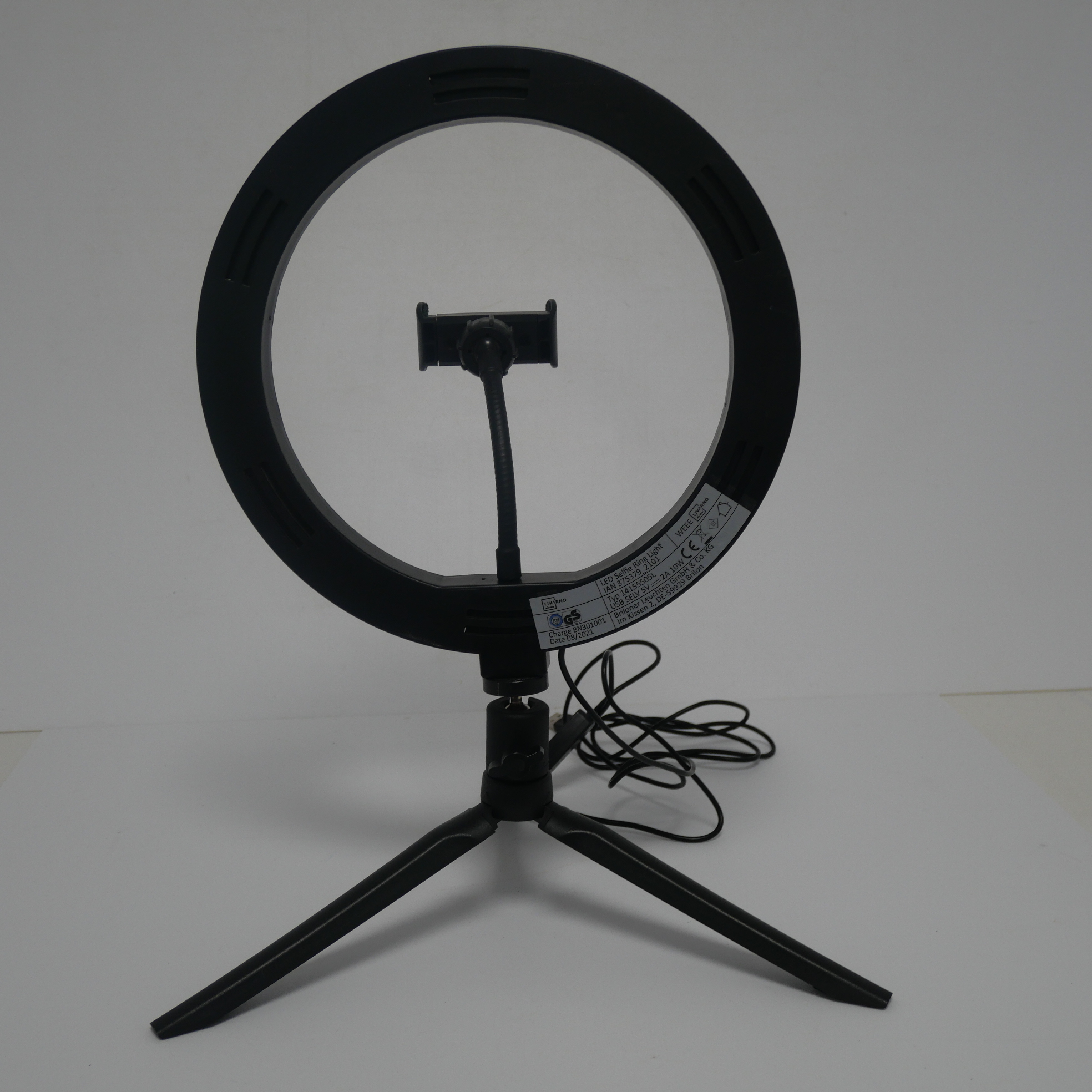Voir photo 7 de Led Selfie sur table Ring Light avec Trépied Noir Led Selfie sur table Ring Light avec Trépied Noir Bon état reconditionné photo 7
