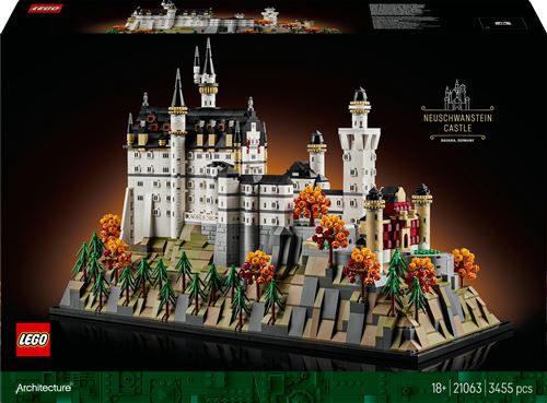 LEGO® Architecture 21063 Le château de Neuschwanstein État correct Lego Architecture reconditionné disponible sur Fnac