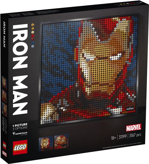 LEGO® Art 31199 Iron Man de Marvel Studios État correct Lego reconditionné disponible sur Fnac