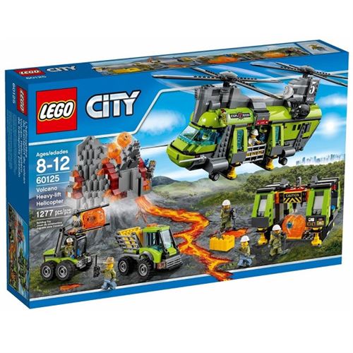 Lego City 60125: L'hélicoptère de transport du volcan État correct reconditionné disponible sur Fnac