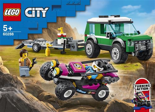 LEGO® City 60288 Transporteur de buggy de course État correct Lego City reconditionné disponible sur Fnac