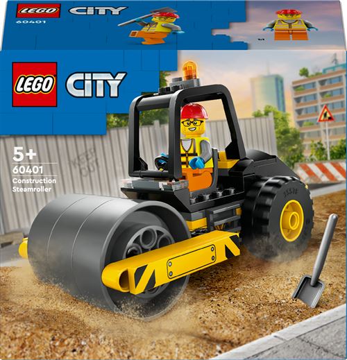 LEGO® City 60401 Le rouleau compresseur de chantier État correct reconditionné disponible sur Fnac