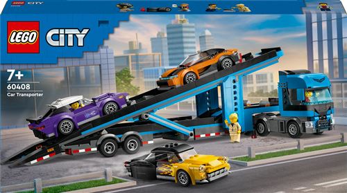 LEGO® City 60408 Le camion de transport de voitures de sport État correct Lego City reconditionné disponible sur Fnac