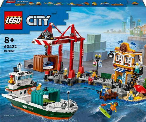 LEGO® City 60422 Le port et le navire marchand État correct Lego City reconditionné disponible sur Fnac