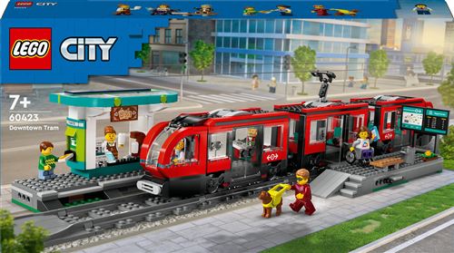 LEGO® City 60423 Le tramway et la station du centre-ville État correct Lego City reconditionné disponible sur Fnac