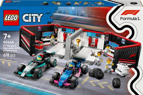 LEGO® City 60444 Garage de F1® et voitures Mercedes-AMG et Alpine État correct Lego City reconditionné disponible sur Fnac